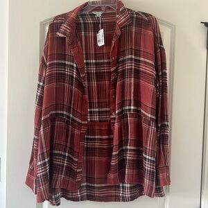 American eagle flannel button up shirt